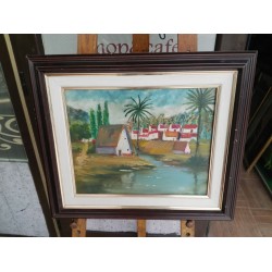 Масло на платно Испания,двойна рамка - 3654 - КА42